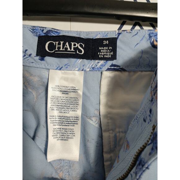 Mens Chaps Swordfish Printed Shorts Size 34 - Picture 2 of 3